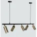 Люстра підвісна MSK Electric Tube в стилі лофт із поворотними плафонами NL 2450-5 BK+BN