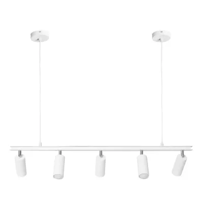 Люстра підвісна MSK Electric Tube в стилі лофт із поворотними плафонами NL 2450-5 WH Люстра підвісна MSK Electric Tube в стилі лофт із поворотними плафонами NL 2450-5 WH