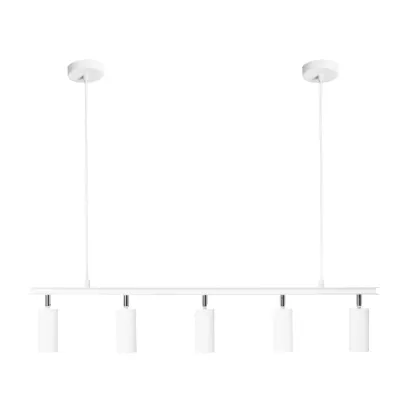 Люстра підвісна MSK Electric Tube в стилі лофт із поворотними плафонами NL 2450-5 WH Люстра підвісна MSK Electric Tube в стилі лофт із поворотними плафонами NL 2450-5 WH