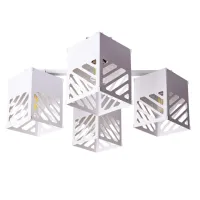 Люстра MSK Electric Urban на чотири плафони NL 2410-4 WH у стилі лофт біла Люстра MSK Electric Urban на чотири плафони NL 2410-4 WH у стилі лофт біла