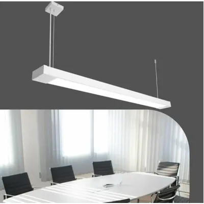 Светильник линейный подвесной 125см MSK Electric Office под две led лампы G-13 SL-120-2T8 WH