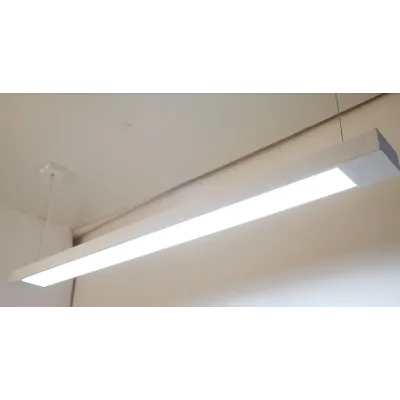 Светильник линейный подвесной 125см MSK Electric Office под две led лампы G-13 SL-120-2T8 WH