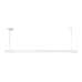 Светильник линейный подвесной 125см MSK Electric Office под две led лампы G-13 SL-120-2T8 WH