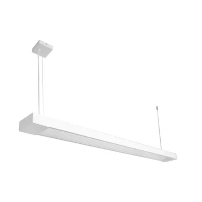 Светильник линейный подвесной 125см MSK Electric Office под две led лампы G-13 SL-120-2T8 WH