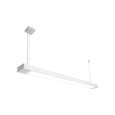 Светильник линейный подвесной 125см MSK Electric Office под две led лампы G-13 SL-120-2T8 WH