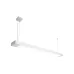 Светильник линейный подвесной 125см MSK Electric Office под две led лампы G-13 SL-120-2T8 WH