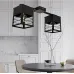 Люстра лофт MSK Electric Urban на два плафони чорна NL 2310-2 BK