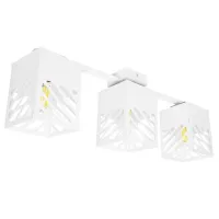 Люстра лофт MSK Electric Urban на три плафона белая NL 2410-3 WH