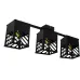 Люстра лофт MSK Electric Urban на три плафони чорна NL 2410-3 BK