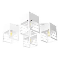 Люстра лофт MSK Electric Urban на чотири плафони біла NL 2310-4 WH Люстра лофт MSK Electric Urban на чотири плафони біла NL 2310-4 WH