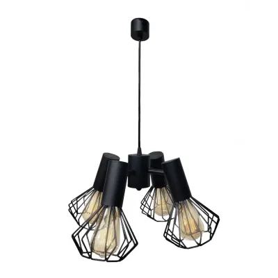 Люстра подвесная MSK Electric Diadem на четыре плафона Е27 NL 22153-4 BK