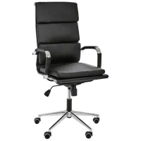 Крісло AMF Slim FX HB Хром Tilt Неаполь-20 Чорний