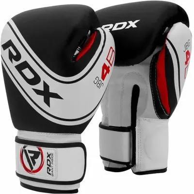 Боксерські рукавички RDX 4B Robo Kids 6 унцій White Black (JBG-4B-6oz) Боксерські рукавички RDX 4B Robo Kids 6 унцій White Black (JBG-4B-6oz)