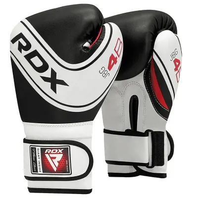Боксерські рукавички RDX 4B Robo Kids 6 унцій White Black (JBG-4B-6oz) Боксерські рукавички RDX 4B Robo Kids 6 унцій White Black (JBG-4B-6oz)