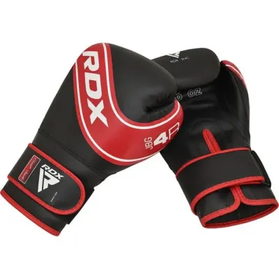 Боксерські рукавички RDX 4B Robo Kids 6 унцій Red Black (JBG-4R-6oz)
