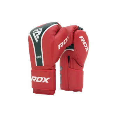 Боксерські рукавички RDX Aura Plus T-17 16 унцій Red Black (BGR-T17RB-16OZ+)