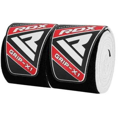 Бінти на коліна RDX K1 Gym Knee Wraps Plus 200 см 2 шт White Black (WAH-K1W+) Бінти на коліна RDX K1 Gym Knee Wraps Plus 200 см 2 шт White Black (WAH-K1W+)