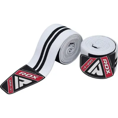 Бінти на коліна RDX K1 Gym Knee Wraps Plus 200 см 2 шт White Black (WAH-K1W+) Бінти на коліна RDX K1 Gym Knee Wraps Plus 200 см 2 шт White Black (WAH-K1W+)