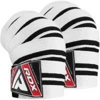 Бінти на коліна RDX K1 Gym Knee Wraps Plus 200 см 2 шт White Black (WAH-K1W+) Бінти на коліна RDX K1 Gym Knee Wraps Plus 200 см 2 шт White Black (WAH-K1W+)