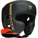 Боксерський шолом RDX F6 KARA Matte Golden M капа у комплекті