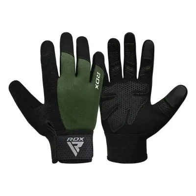 Перчатки для фитнеса RDX W1 Full Finger Army Green M (WGA-W1FA-M+)