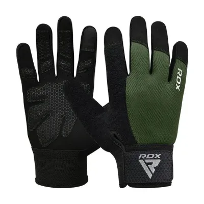 Перчатки для фитнеса RDX W1 Full Finger Army Green M (WGA-W1FA-M+)