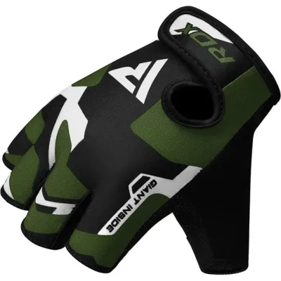 Перчатки для фитнеса RDX F6 Sumblimation Black Green L (WGS-F6GN-L) Перчатки для фитнеса RDX F6 Sumblimation Black Green L (WGS-F6GN-L)