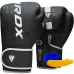 Боксерські рукавички RDX F6 Kara Matte 10 унцій White (BGR-F6MW-10OZ)