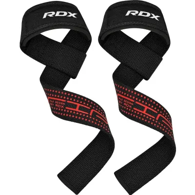 Лямки для тяги RDX S4 Gym Cotton Gel Straps Black Plus Лямки для тяги RDX S4 Gym Cotton Gel Straps Black Plus