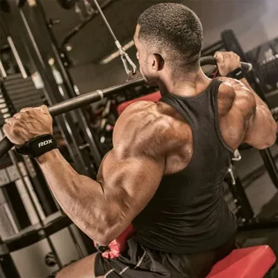 Лямки для тяги RDX S4 Gym Cotton Gel Straps Black Plus Лямки для тяги RDX S4 Gym Cotton Gel Straps Black Plus