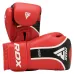 Боксерські рукавиці RDX Aura Plus T-17 Red Black 10 унцій Боксерські рукавиці RDX Aura Plus T-17 Red Black 10 унцій