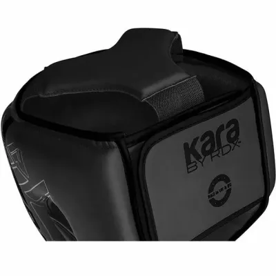 Боксерский шлем RDX F6 KARA Matte Black L капа в комплекте