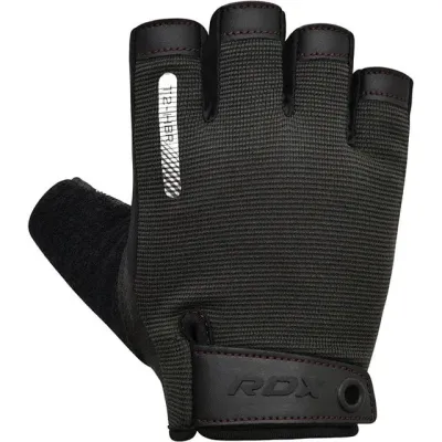 Рукавички для фітнесу RDX T2 Half Brown S (WGA-T2HBR-S) Рукавички для фітнесу RDX T2 Half Brown S (WGA-T2HBR-S)