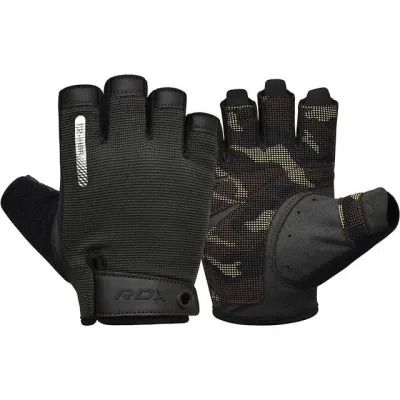 Перчатки для фитнеса RDX T2 Half Brown S (WGA-T2HBR-S)