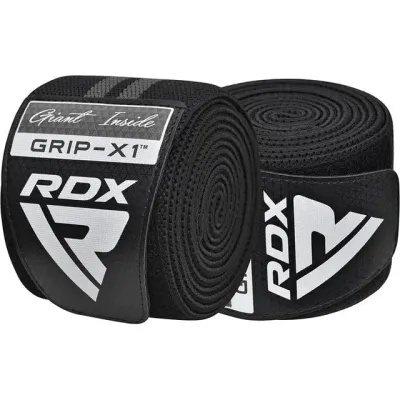 Бінти на коліна RDX KR11 Gym Knee Wrap 200 см 2 шт Black Grey (WAH-KR11BG) Бінти на коліна RDX KR11 Gym Knee Wrap 200 см 2 шт Black Grey (WAH-KR11BG)