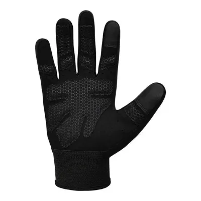 Перчатки для фитнеса RDX W1 Full Finger Plus Black M (WGA-W1FB-M+)