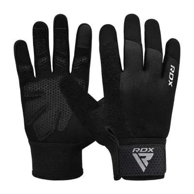 Перчатки для фитнеса RDX W1 Full Finger Plus Black M (WGA-W1FB-M+)