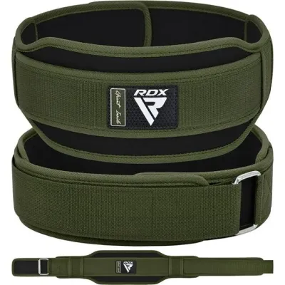 Пояс для тяжелой атлетики RDX RX5 Double Belt Army Green L