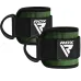 Манжети на щиколотку RDX A4 Gym Ankle Pro Army Green Pair 26х10 см Зелений