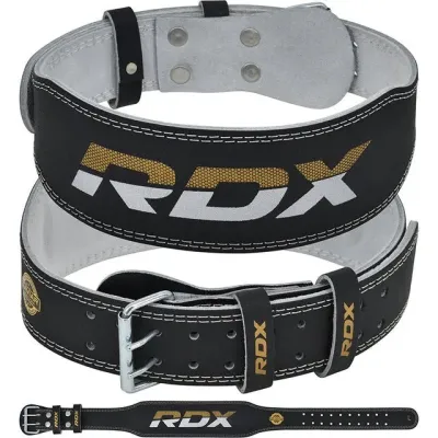 Пояс для тяжелой атлетики RDX 4 Black Gold L Пояс для тяжелой атлетики RDX 4 Black Gold L