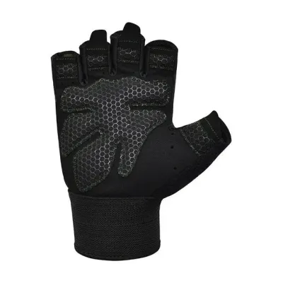 Перчатки для фитнеса RDX W1 Half Plus Black M (WGA-W1HB-M+)