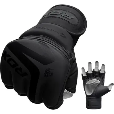 Перчатки ММА RDX F15 Noir Matte Black XL капа Перчатки ММА RDX F15 Noir Matte Black XL капа