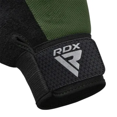 Перчатки для фитнеса RDX W1 Half Plus Army Green L (WGA-W1HA-L+)