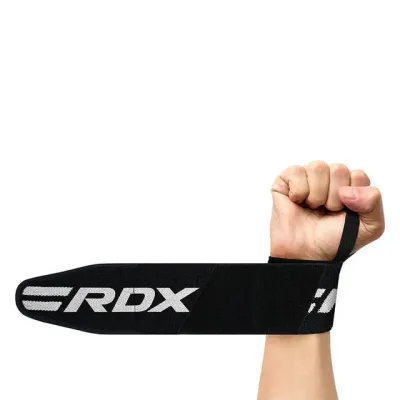 Бинти для зап'ястків RDX W2 Gym Wrist Wraps Pro One Size 2 шт Black (WAH-W2B) Бинти для зап'ястків RDX W2 Gym Wrist Wraps Pro One Size 2 шт Black (WAH-W2B)