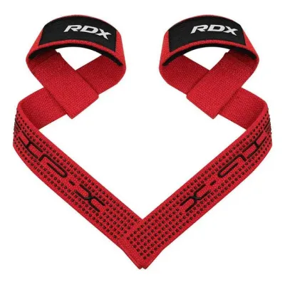 Лямки для тяги RDX S4 Gym Cotton Gel Straps Red Plus Лямки для тяги RDX S4 Gym Cotton Gel Straps Red Plus