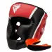 Боксерський шолом RDX AURA PLUS T-17 Red/Black XL капа у комплекті