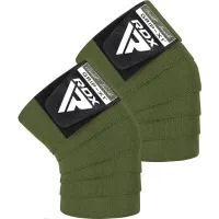 Бінти на коліна RDX K1 Gym Knee Wraps 200 см 2 шт Army Green (WAH-K1AG)