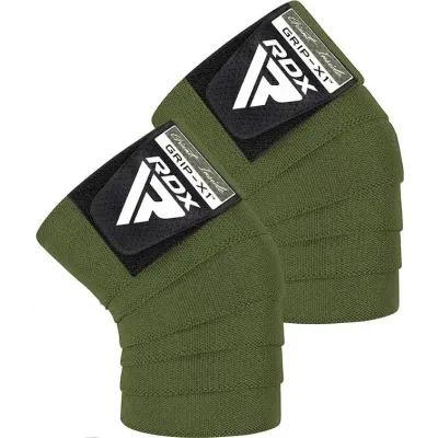 Бинты на колени RDX K1 Gym Knee Wraps 200 см 2 шт Army Green (WAH-K1AG)