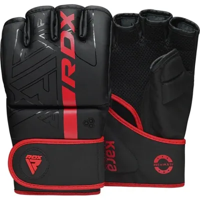 Рукавиці для ММА RDX F6 Kara Matte Red M капа Рукавиці для ММА RDX F6 Kara Matte Red M капа