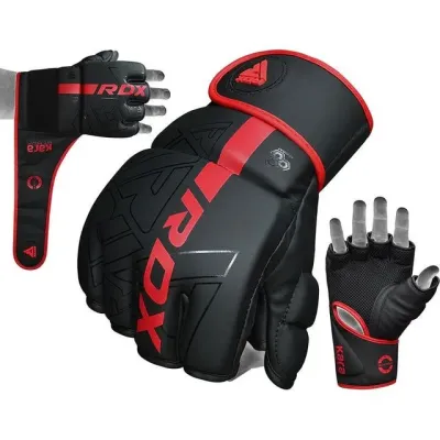 Рукавиці для ММА RDX F6 Kara Matte Red M капа Рукавиці для ММА RDX F6 Kara Matte Red M капа